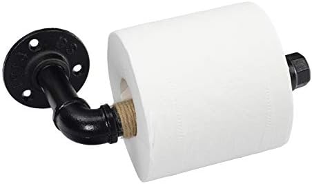 Y-Matica Rustikalna Industrijska cijev zidni držač toaletnog papira sa vijčanim kompletom, dozator