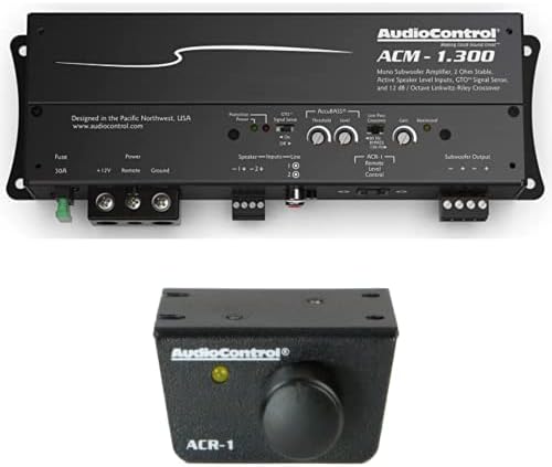 Mikro pojačalo AudioControl ACM-1.300 Monoblock sa AccuPAS-om sa ACR1 daljinkom za audio kontrolne