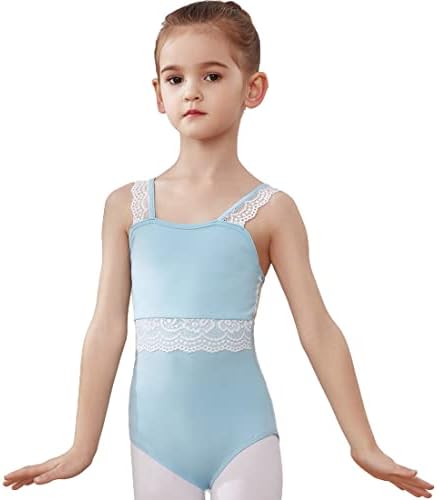 AOQUNFS djevojke Kamizol baletni Trikoi za malu djecu čipkasti šavovi plesna gimnastika balerina Trikoi