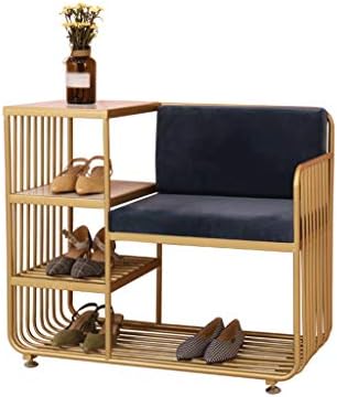 Neskx Kreativna klupa za cipele sa 4 sloja stalak za cipele Kombinacija stolice za skladištenje ormara za sjedenje