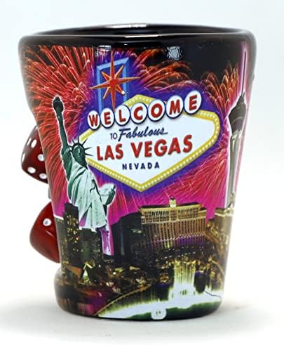 Las Vegas Nevada Vatromet Kocke Crno Staklo