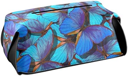 Svijetlo plavi leptiristi tkivni tkivni poklopac Pravokutna kožna tkiva Tkiva držač kutije sa ručkom raspršivač