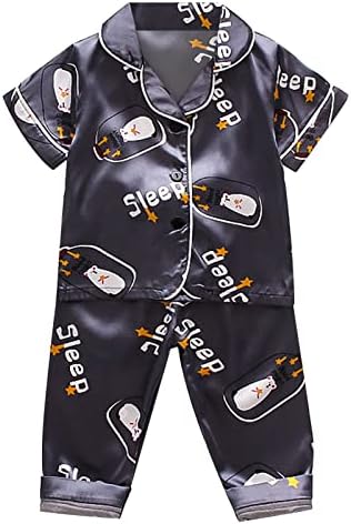 XBKPLO Kids Dan zahvalnosti Pijamas Set Girls Baby Girl Boy Pajamas Sleep Set Set Mouse Crtani gumb