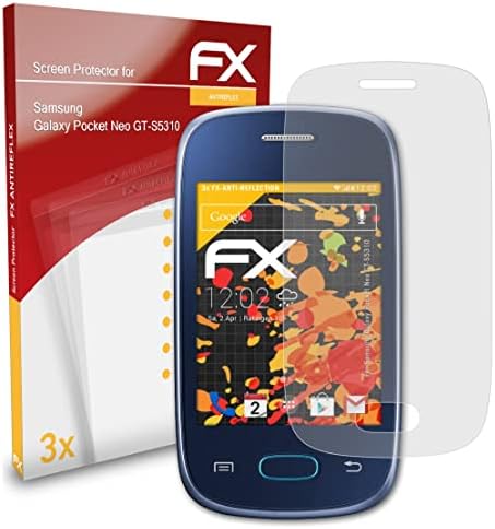 Atfolix zaštitnik ekrana kompatibilan sa Samsung Galaxy Pocket Neo GT-S5310 folijom za zaštitu ekrana, Antirefleksnom i FX zaštitnom folijom koja apsorbuje udarce