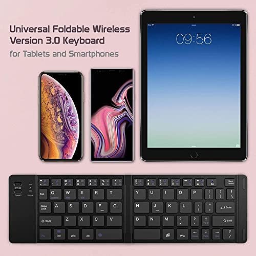 Radovi Cellet Ultra tanka sklopiva Bežična Bluetooth tastatura kompatibilna sa LG Optimus L7 II sa držačem telefona-punjiva puna tastatura!