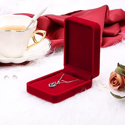 Baršunasta ogrlica privjesak za nakit poklon kutije za vjenčanje Božić Dan zahvalnosti rođendan, vitrine za nakit,