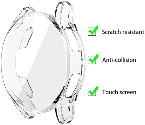 Wuwocj 2-pakovanje TPU zaštitnika kompatibilan sa Huawei Watch GT3, cijeli poklopac s ekranskog