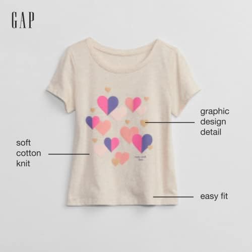 GAP Baby Girls ' Brannan - ova omiljena grafička majica sa kratkim rukavima