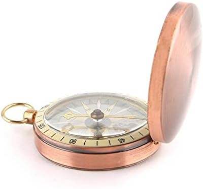 Slatiom vintage bakarni prekrivač metalni džepni satovi Kompas kampiranje planinarskih brojila Nautički morski
