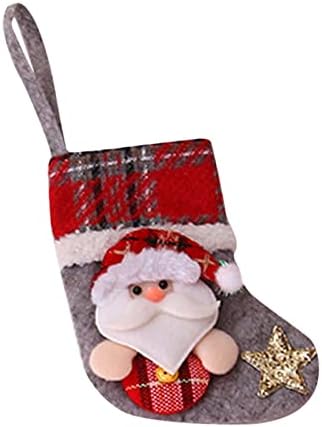 Hhmei male božićne čarape ukrasi sa božićnim privjescima SgCabi2hlzev82