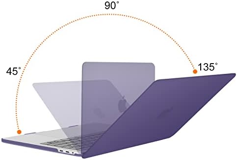 MOSISO kompatibilan sa MacBook Pro kućištem od 13 inča 2023, 2022, 2021, 2020- M2 M1 A2338 A2251 A2289 A2159 A1989 A1708 A1706 sa/bez dodirne trake, plastični poklopac kućišta od tvrde ljuske, Imperial Purple