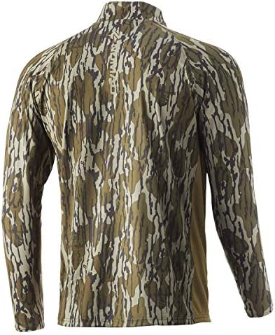 Nomad Mens Pursuit 1/4 zip pulover | lovačka košulja sa zaštitom od sunca, Mossy Oak Bottomland, 3X-veliki