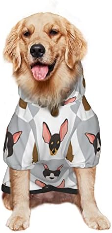 Veliki duks za pse sa slatkim džemper za kućne ljubimce sa šeširom Soft Cat Outfit kaput x