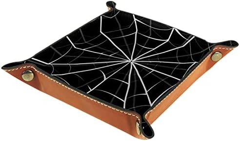 Tacameng paukova mreža, otvorene kante za skladištenje u kući ladica za nakit Valet ladica kožna ladica