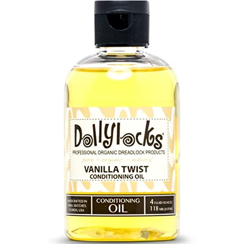 Dollylocks Organic Dreadlock ulje za kondicioniranje-veganska Loc hidratantna krema, Dread Proizvodi za kosu sa avokadom, jojobom, kokosovim & amp; ulje sjemena konoplje, bez ostataka Dreadlock Proizvodi za kosu , Vanilla Twist, 4oz