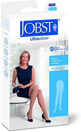 JOBST Materinstvo 15-20mmhg Ultrasheer kompresijska čarapa za porodilje, prirodna, velika