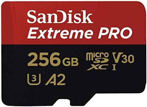 SanDisk 256GB MicroSDXC memorijska kartica Extreme Pro radi sa GoPro Hero8 Black, Max 360 Action Cam U3 V30 4k klase 10 paket sa 1 Sve osim Stromboli 3.0 čitač mikro kartica