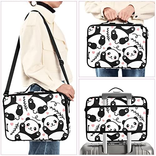 INNEWGOGO Slatka crtana panda kozmetička torba za žene Travel Toaletna torba sa ručkama na ramenu trake za šminkanje Torba za toaletne vrećice za putovanja Žene Početnici za šminkanje