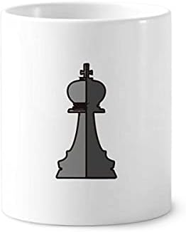 Checkerboard King White Word Chess četkica za zube Pen Holder Pen Cerc stalak za olovke