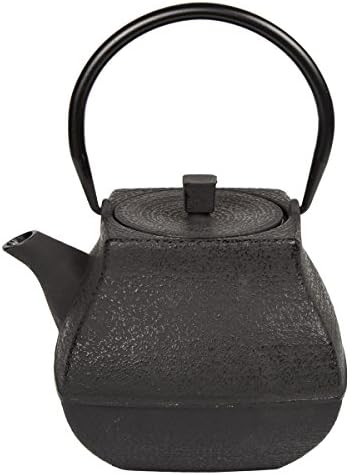 Kreativni home 47 oz Lijevanog željeza čaj za čaj, crna boja