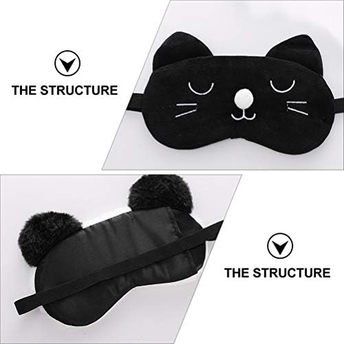 Doitool 1pc Cartoon cat design maske za oči divne maske za oči u zatvorenom prostoru za spavanje