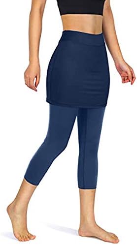 Beuu ženske suknjene tajice Capri suknja sa telefonskim džepovima Yoga aktivne hlače hlače golf tenis vježbanje skrot