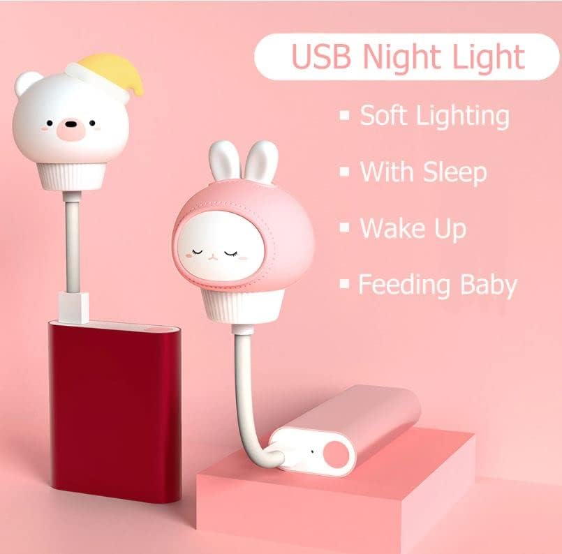USB Night Light Plug-in Baby Feeding Sleep spavaća soba Noćna utičnica za zaštitu očiju noćna lampa