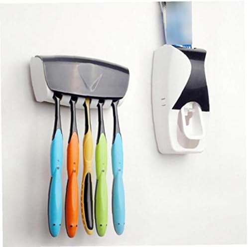 Uređaji za kupatilo Automatski dozator paste za zube sa 5 držača četkice za zube set nasumične boje