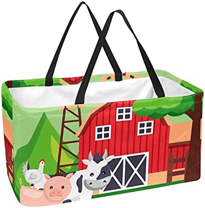 Lorvies kutije za torbe za namirnice za višekratnu upotrebu korpa za odlaganje, farme svježe kutije za torbe