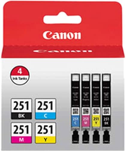 Canon CLI-251 BK/C/M/Y / GY 5 paket vrijednosti boja kompatibilan sa MG7520, MG5620, MG6620
