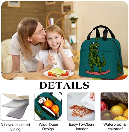 Velivn izolovana torba za ručak za dečake/devojčice, višekratna kutija za ručak za decu za putovanje u