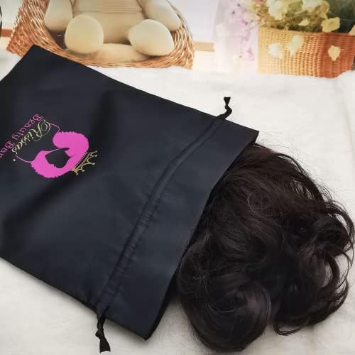 Boyiexin Customize Logo perika torbe za produžavanje kose, 20-50 kom svilene satenske torbe za perike sa vezicama