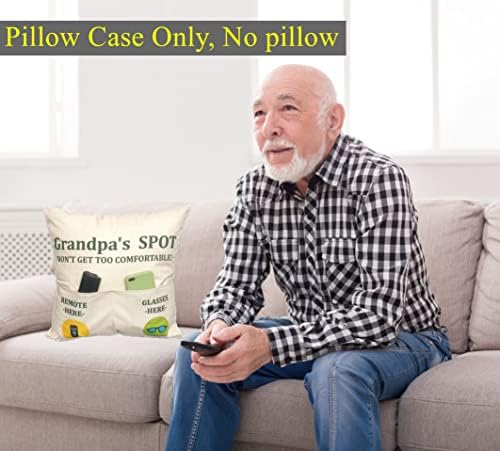 Zuyurou Grandpa Pokloni, jastuk za bacanje djeda 2x18 inča + ugravirano kašika, očev dan rođendan