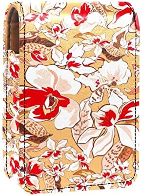 art Floral Patterns flowers kožna torbica za šminkanje, torba za ruževe sa ogledalom za žene,Mini