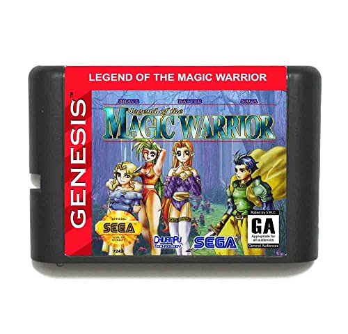 Hrabra bitka Saga Legenda o čarobnoj ratničkoj 16-bitnoj kartici MD-a za Sega Mega Drive za Genesis-Pal-E