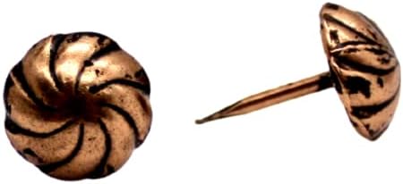 B. C. tapacirani dekorativni nokti - cs No. 7000-OCLR 1/2 - Orient Old Copper Lacquer Rolled - 7/16 D x 1/2