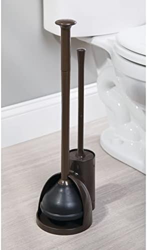 Mdesign Skriveni klip i četkica za toaletnu posudu - čišćenje četkica i klipnik kombi sa držačem