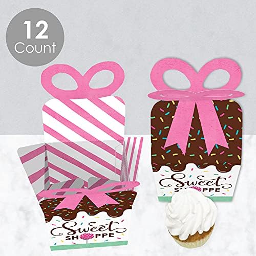 Velika tačka sreće Sweet Shoppe - kvadratni poklon kutije - bombonski i pekarski rođendan ili kutije