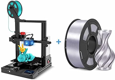 Sunlu T3 FDM 3D štampač i svilena filament srebrna 1kg, 250mm / s brzina brzine 3D 3D štampač, detekcija klompa