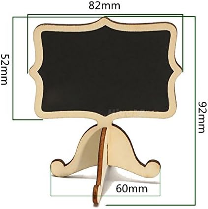 Npl - 10x Mini drvena ploča za crtanje ploče za blagajni tablenumber za vjenčanje dekor NT