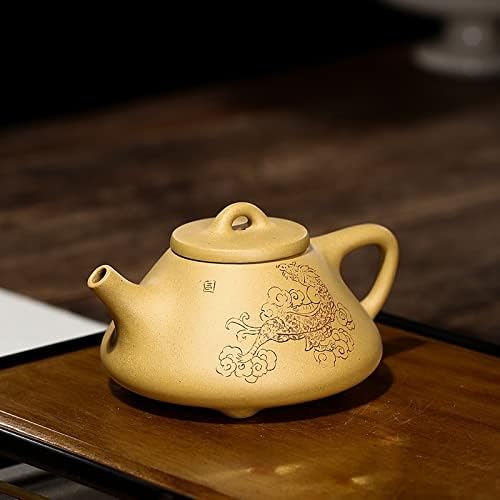 Wionc Zlatni dio blata isklesanog kamena kamena lonca Zisha čajnik ručno izrađeni lonac kung-fuware