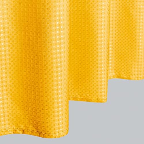 Suncokret žuti tuš za zavjese za kupatilo sa kukama za kuke za teksturirano vatreno otporno