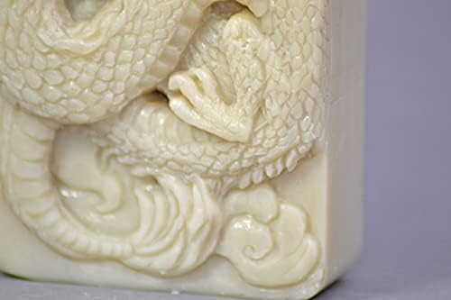 ARTCRAFTMOLDS Kineski zmaj silikonski kalup sapun gipsani vosak smola glina 5oz