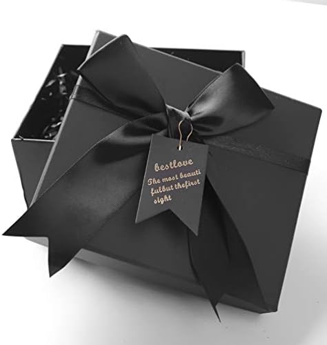 KESYOO papir poklon kutije crni poklon kutija kutija kartonski papir kutije za nakit Kućišta Bowknot Box For Packaging Favors Pante Rođendani Vjenčanje 15x13x8cm Fancy Box