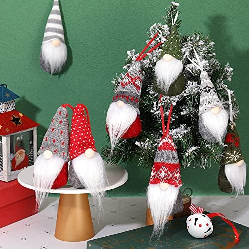 Božić ukrasi božićno drvo viseći Patuljci ukrasi ručni rad švedski Tomte ukrasi pliš skandinavski Santa Elf viseće lutke za Božić odmor Party Dekoracije