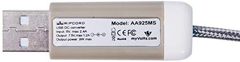 MyVolts Ripcord USB do 7,5V DC kabl za napajanje kompatibilan je sa mojom važnom ultraship 55 skalama
