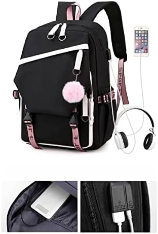 Wufcibv backpack laptop, 17.3 u ruksacima Ležerne prilike slatki izdržljivi putni ruksak na otvorenom sa USB