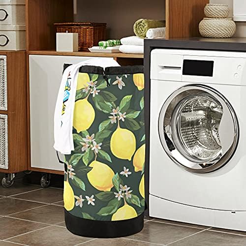 Lemon Citrus torba za pranje veša Heavy Duty ruksak za pranje veša sa naramenicama i ručkama putna torba za