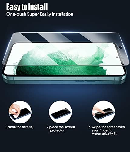 Pollachi stakleni zaštitnik ekrana za Samsung Galaxy S22 kaljeno staklo zaštitni Film za Galaxy S22,9h tvrdoća, protiv ogrebotina, zaštitni Film bez mjehurića 2-Pakovanje