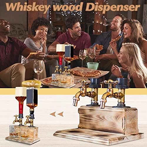 Sundaylike Liquor Alcohol Whisky Wood dispenzer za drvo - Whisky dozator za drvo oblik slavine za zabavu
